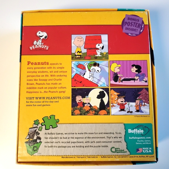 Peanuts Snoopy And Charlie Brown 300 Piece Jigsaw Puzzle by Buffalo Games - Picture 6 of 14